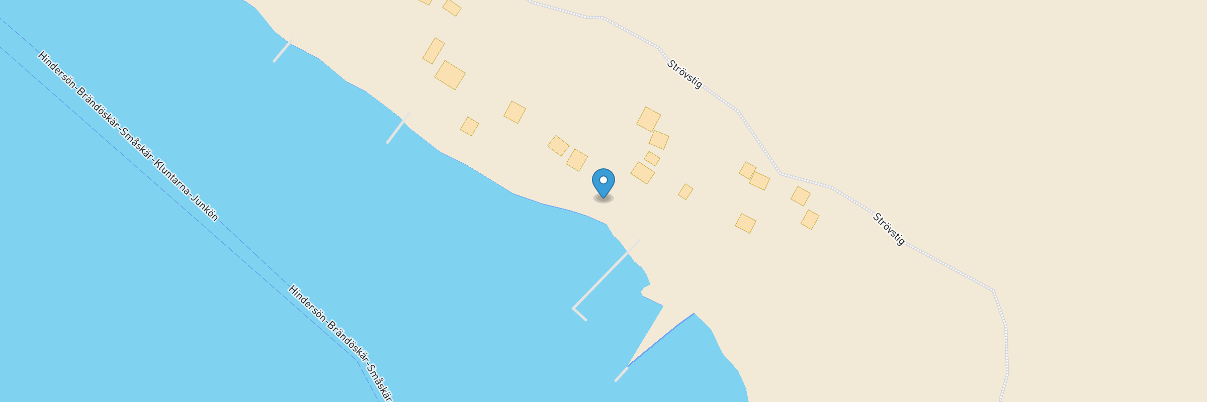 Bullerhamnsviken, Småskär